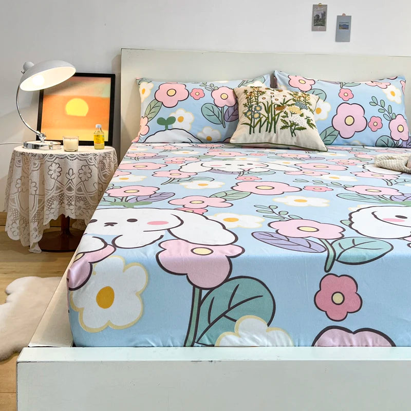 1pc Warm Winter Elastic Fitted Sheets Adjustable Flannel Velvet Mattress Cover Fluffy Fitted Bed Sheets for 200 Queen 180 size