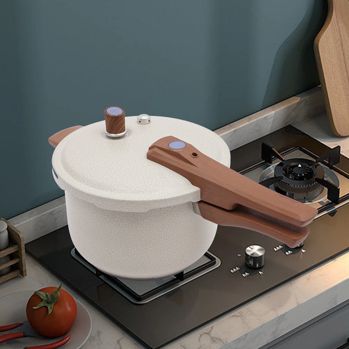 7L 24cm 80kPa Stainless Steel Pressure Cooker Beige Pressure Cooker For Cooking Kitchen Pot For Homes Fast Restaurants Hotels.