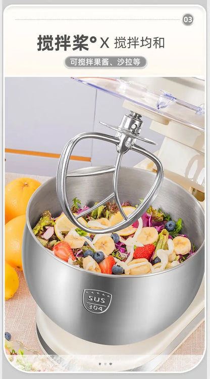 1500W stand Chef Machine mixer Multifunctional  Commercial Mixer Dough Mixer Household Small Automatic New electric blender 220V.