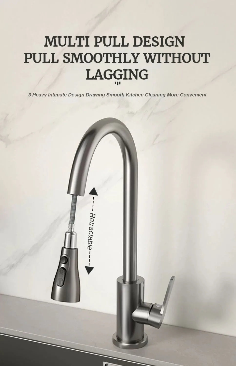 GEGVE New Mini 38cm Kitchen Faucet Removable Kitchen Sink Faucet Tap Tap Mixer Manual Israel Kitchen Tap Adapted To Israel Brass