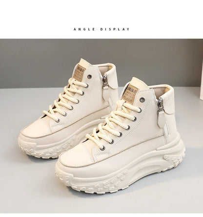 2025 New Women Sneakers Luxury Fashion High Top Women Boots Platform Casual Shoes Outdoor Running Shoes for Women Tenis De Mujer.