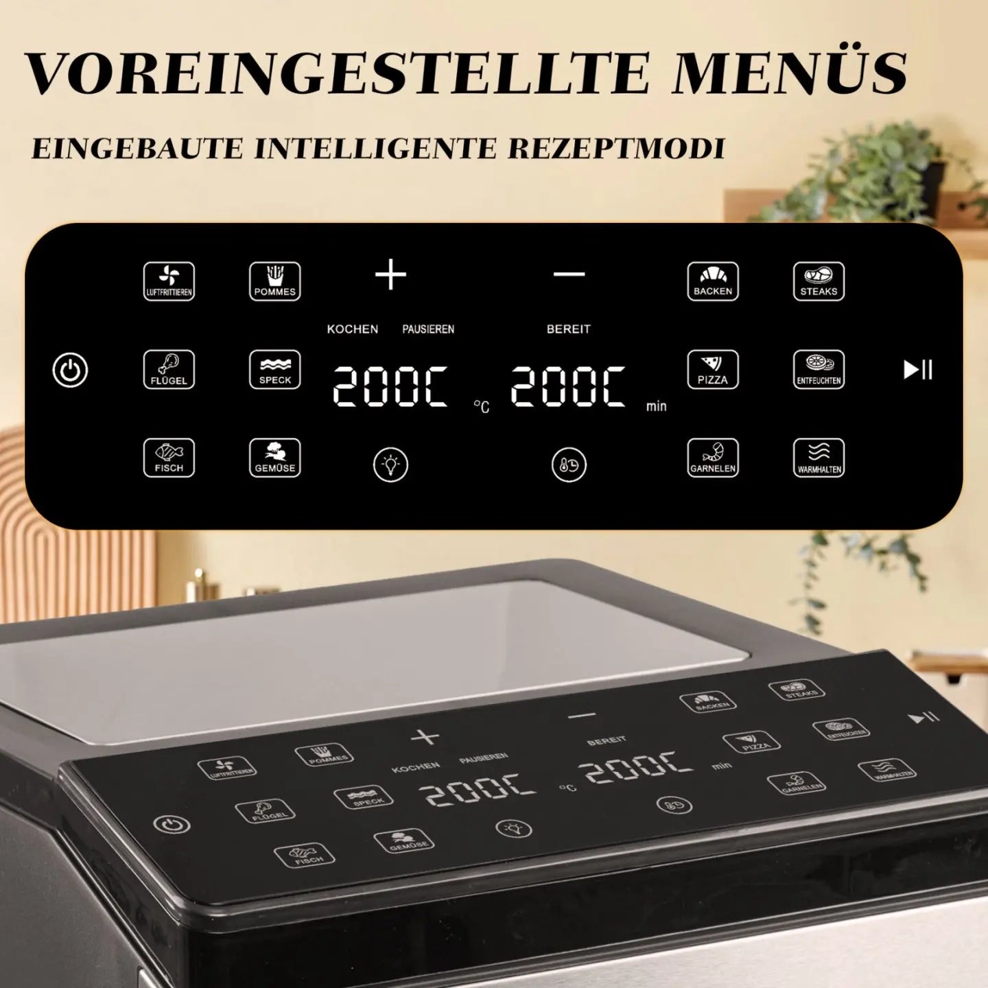 8L Electric Hot Fryer Oven Oilless Cooker Multi Function Air Fryers Smart Machine Viewing Window & LED Touch Control,Top Cheap.