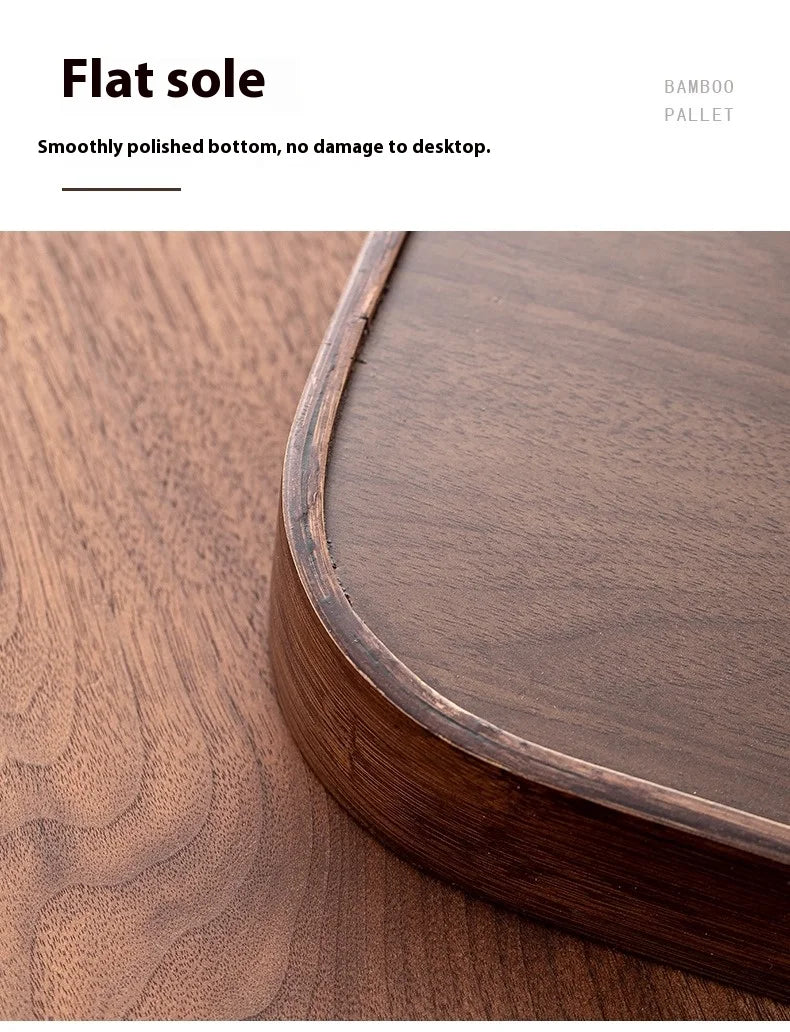 Gianxi Japanese Bamboo Household Tray Rectangular Hotel Solid Wood Dinner Plate Afternoon Tea Dessert Dim Sum Plate Tea Tray