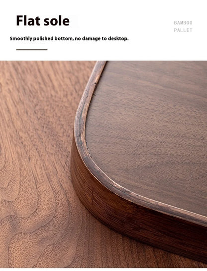 Gianxi Japanese Bamboo Household Tray Rectangular Hotel Solid Wood Dinner Plate Afternoon Tea Dessert Dim Sum Plate Tea Tray