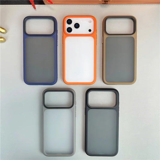 Active Touch Camera Button Matte Hybrid Armor Case For iPhone 17Air 17 17Pro 17Pro Max Lens Protection Shockproof Hard Cover.