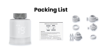 GIRIER Tuya Smart Radiator Thermostat, ZigBee Thermostatic Radiator Valve, Mini TRV for Heating, Works with Alexa Google Home