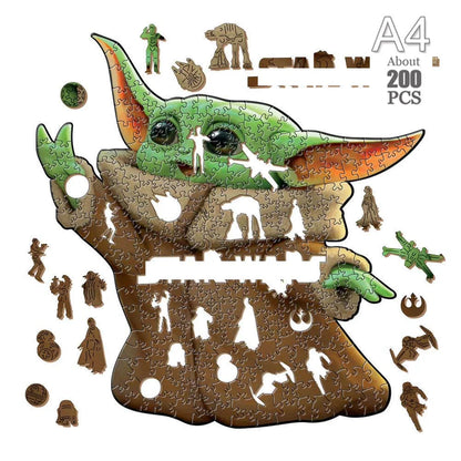 Movie Characters Wooden Puzzle Film Star Wood Jigsaws 2D Magic School Badge Character Jigsaw Toys for Kids