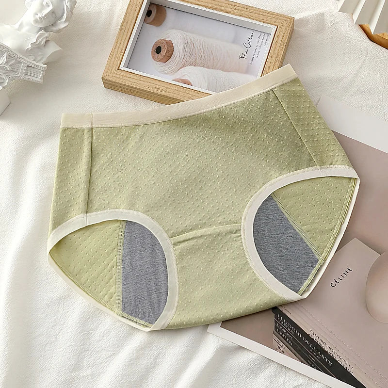 Physiological Period Leak Proof Menstrual Panties Breathable Seamless Soft Fabric Women Underwear Breifs Mesh Sanitary Pants XL