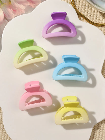 4 Pack Medium Small Hair Clips for Women, Claw Clips for Thick Thin Hair, Strong Hold Square Jaw Clips