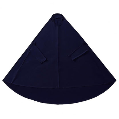 2 pieces Women Robe Middle East Arab Vintage Full Cover Long Sleeve Robe Pleated Hem Muslim Hijab Robe with Hooded Maxi Robe.