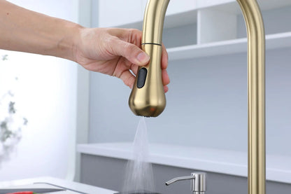 Golden Household Stainless Steel Waterfall Kitchen Sink MultiFunction Wash Vegetable and Dish Countertop Basin Large Single Slot