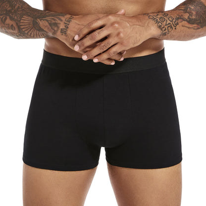 6 teile/paket Schwarz Boxer Shorts Männer Unterwäsche Weiche Atmungsaktive Männliche Unterhose für Männer Homme Boxershorts Slips 2024 Höschen