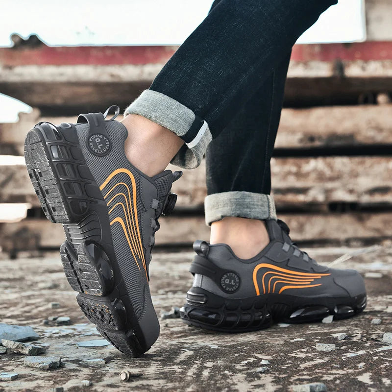 Men's Military Tactical Boots Army Boots Men Side Zipper Military Boots Men Anti-Slip Ankle Boots Work Safety Shoes Hiking Shoe.