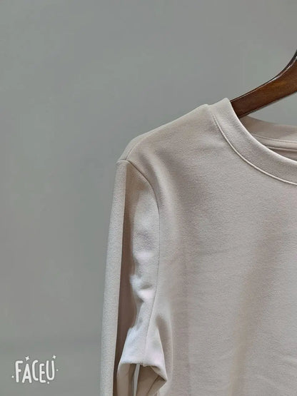 Winter Frauen Pullover T Shirt Frauen Oversize T-Shirt Frau Kleidung Weibliche T Tops Pullover Langarm Rohr Gestrickte T-shirt Top