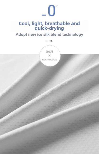 5pcs Men's Lightweight Summer Ice Silk Athletic Set Quick-Dry Running Clothes Outdoor Kit Cycling Fitness Men's Sportswear Set.