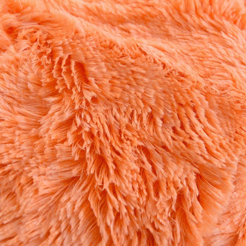 3Pcs Super Shaggy Coral Fleece Warm Cozy Princess Bedding Set Mink Velvet Duvet Cover Set Bed Comforter Cover Blanket Pillowcase.