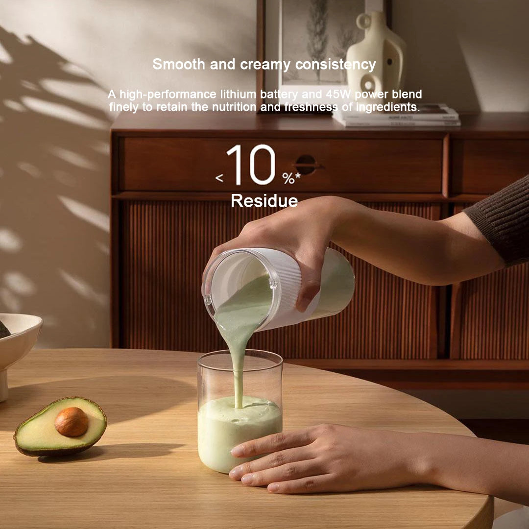 XIAOMI MIJIA Portable Blender,Makes 12 Cups Full Charge,Wireless and Portable,300ML Capacity Mixer Cup Juicer Machine,19,500rpm.