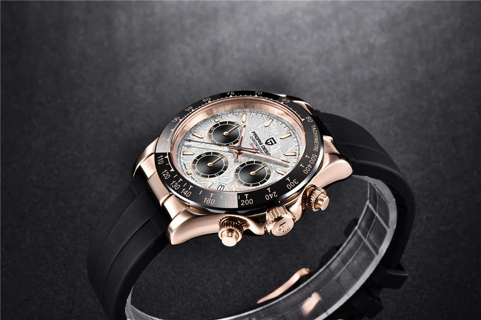 40mm New V2 PAGANI DESIGN Men's Quartz Watches Sapphire Retro Chronograph Stainless Steel Waterproof Watch Men Relogio Masculino.