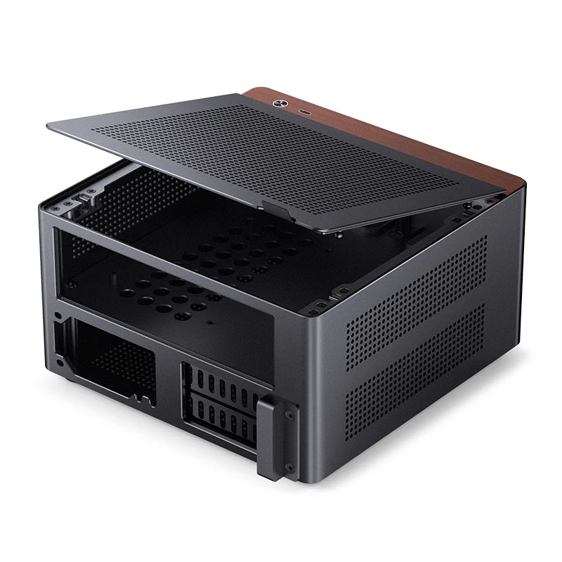 JONSBO N10/NV10 MINI ITX Case Supports 1U FLEX Power Supply Aluminum Alloy Desktop Office Computer Case.