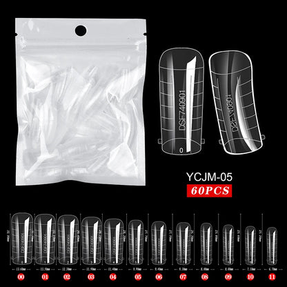 Extension False Nails Art Tips Acrylic Fake Finger Gel Polish Mold Sculpted Full Cover Press on Nails Manicures Accessories Tool.