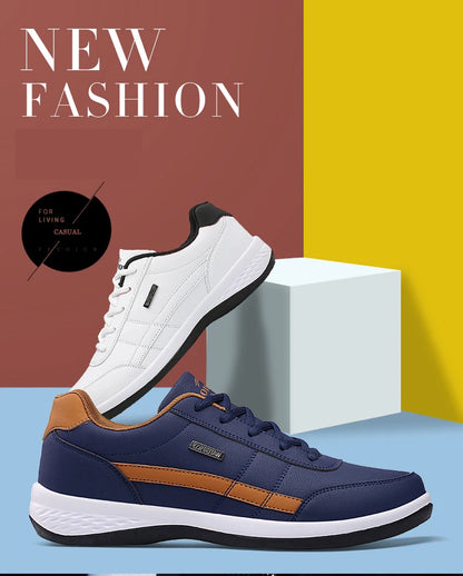 Pu Leder Männer Schuhe Turnschuhe Trend Casual Atmungsaktive Freizeit Männlichen Turnschuhe Nicht-Slip Schuhe Vulkanisierte Schuhe Tenis Masculino.