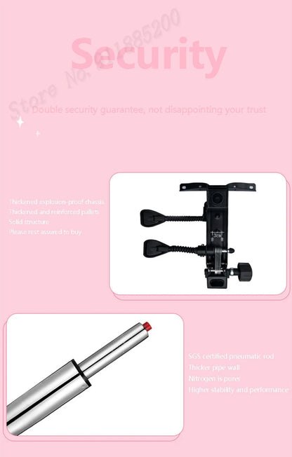 2024 heißer Verkauf niedlichen rosa E-Sport-Gaming-Stuhl nach Hause Mädchen Live-Spiel Sport Sitz Anker Computer Stuhl Büro drehbar anheben