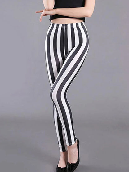 CUHAKCI Weibliche Fitness Leggings Frauen Drucken Plaid Leggings Dame Sexy Dünne Bleistift Hosen Push-Up Elastische Taille Hose.