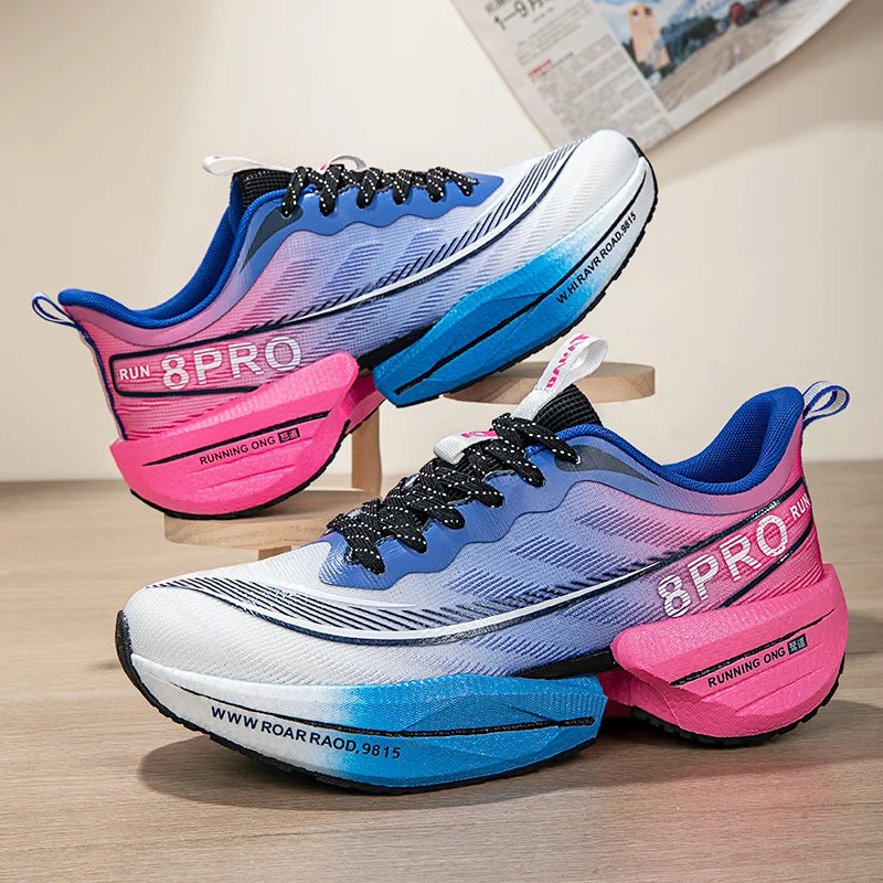 Marathon Air Cushion Herren Sport Laufschuhe Atmungsaktive leichte Damen Bequeme sportliche rutschfeste Carbon Plate Sneakers.