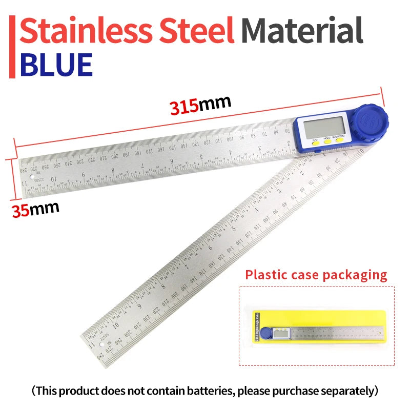 Goniometer, elektronischer Winkelmesser, digitales Messgerät, Winkelmesswerkzeug, Mehrwinkellineal, Holzbearbeitungswerkzeuge, Messgerät, Winkelsucher 360°
