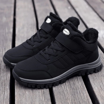 Ladies Snow Boots Warm Winter New Plush Thick Sole Casual Non-slip Comfort Shock-absorbing Unisex Outdoor Flat Walking Shoes.