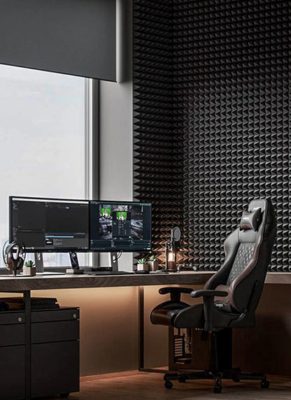 TOUO Acoustic Foam 6-48 Pcs Sound Proof Wall Panels High Density Studio Sound Absorbing Material Acoustic Foam Home Decoration