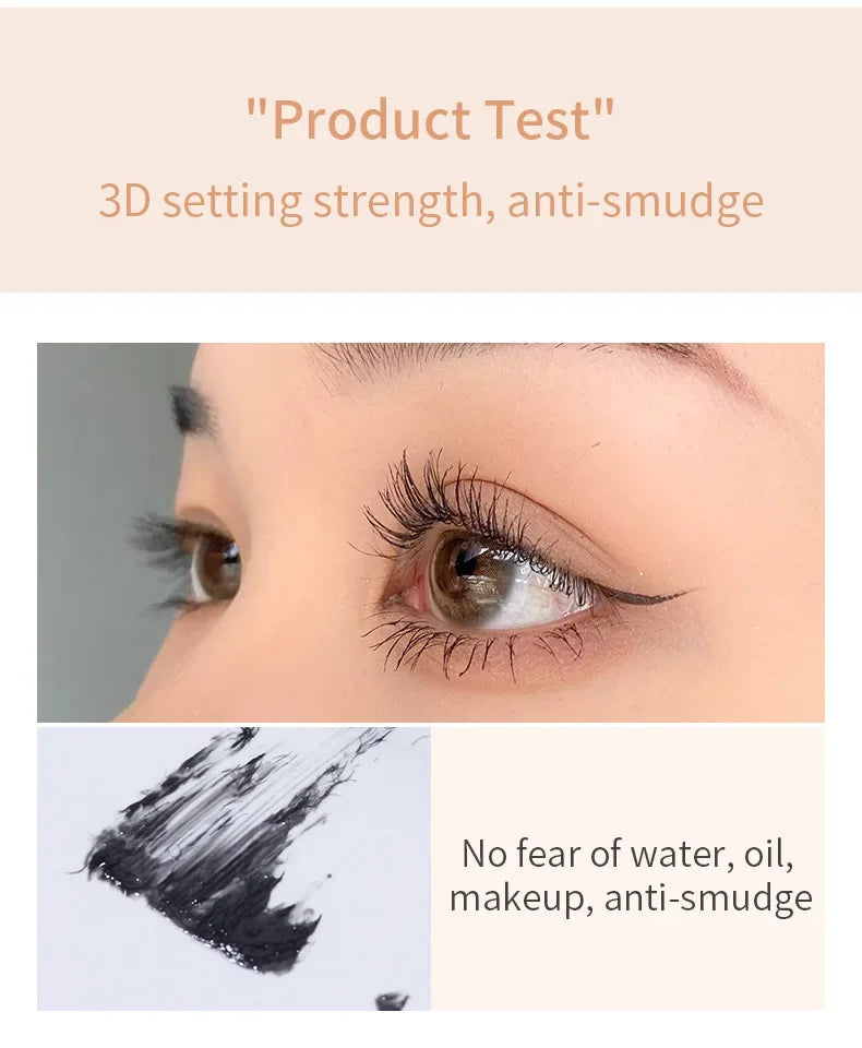 Pink Mascara Waterproof Long Lasting Curling False Eyelash Professional Volume Natural Eyelash Makeup Tools  Lashes Brush