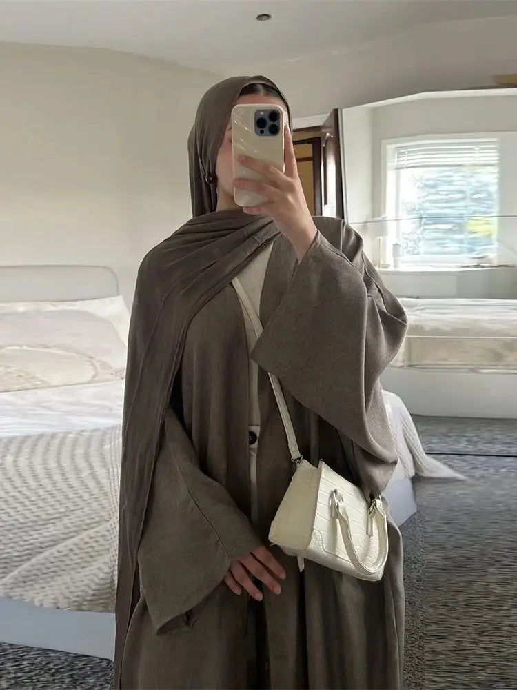 Ähnliche Baumwolle Leinen Batwing Kimono Abaya Dubai Islam Muslimischen Kleid Für Frauen Kebaya Kaftan Robe Musulmane Kaftan Marocain Femme.