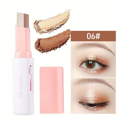 2 In 1 Pearly Highlighter Eyeshadow Stick Makeup Waterproof Long Lasting Glitter Eyeshadow Eyeliner Stick Eyes Makeup Cosmetics.