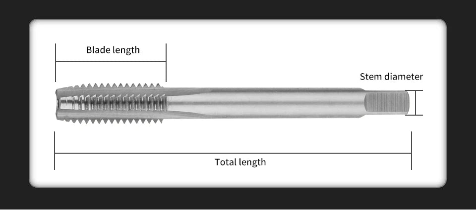 SIQICNC Rechtsgewindebohrer HSS Maschinenstecker Gewindebohrer Metrisches Gewindebohrer Bohrgewindewerkzeug M2 M3 M4 M6 M7 M8 M10 M12 M14 Handwerkzeuge