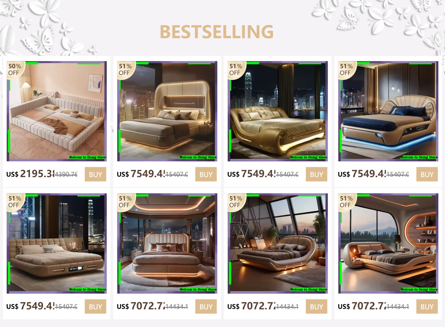 Elegantes, multifunktionales Kingsize-Bett, luxuriöses Design, ultimativer Komfort, Transformation im Schlafzimmer zur entspannenden Oase-Dekoration