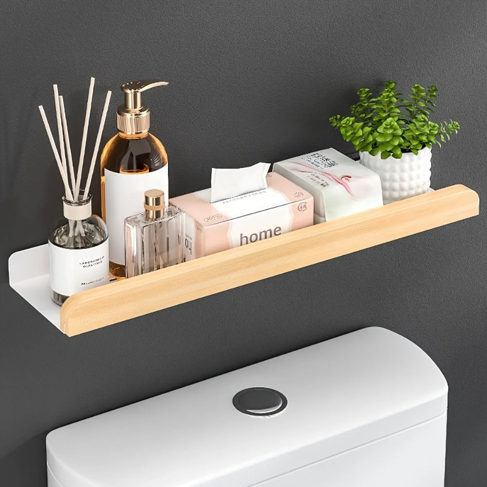 1PC Wandregal Kein Bohren Badezimmer Aufbewahrung Organizer für Shampoo Home Hotel Verwenden Badezimmerzubehör Schwimmendes Regal