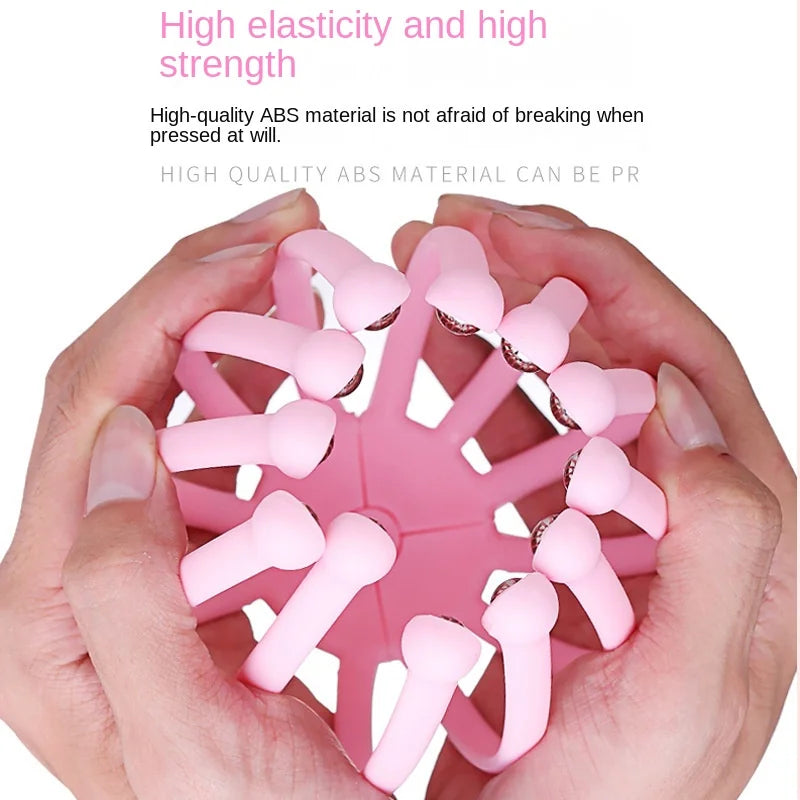 Head Massager Neck Massage Octopus Scalp Stress Relax 12 Antennae Massage Head Meridian Comb Point Pressing Head Artifact.