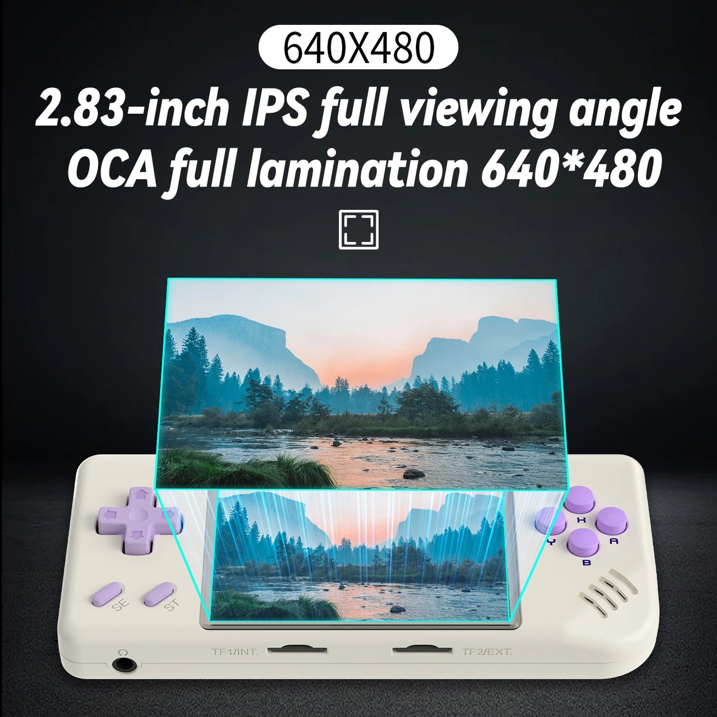 ANBERNIC RG28XX Handheld Game Console 2.83" Screen IPS Screen 64G Linux 5000+ Games Pre-installed H700 Quad-core ARM Cortex-A53.