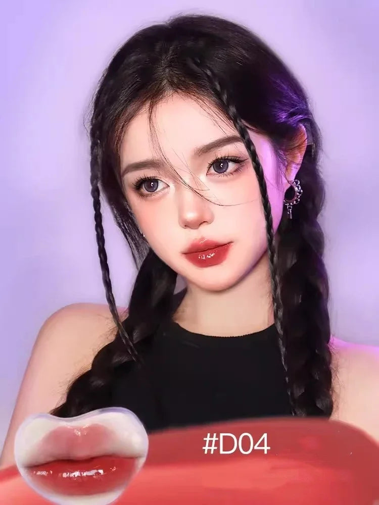 Uhue Lip Gloss Moisturizing Hydrating Glass Lip Glaze Crystal Fruit Nourishing Lipstick for Women Lipstick Makeup Cosmetics.