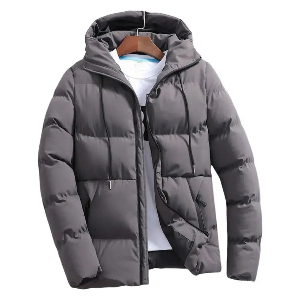 Fashion Parkas Men Winter Overcoat Thick Puffer Jacket Men Winter Coat Casual Jacket Warm Hooded Outwear Keep Warm Men Jacket.