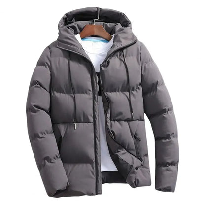 Fashion Parkas Men Winter Overcoat Thick Puffer Jacket Men Winter Coat Casual Jacket Warm Hooded Outwear Keep Warm Men Jacket.