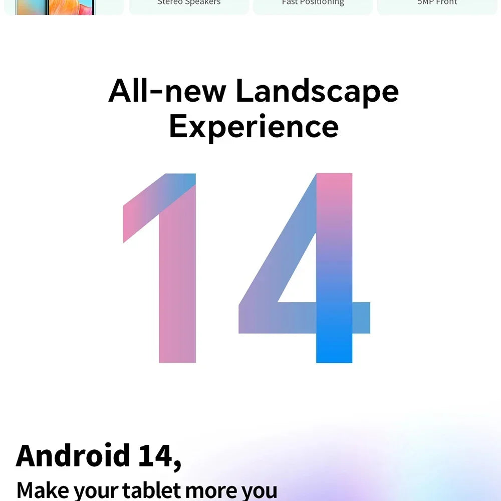 Teclast M50 Tablet 6GB RAM 128GB ROM Unisoc T606 Octa-core 10.1inch TDDI Android 14 WiFi BT5.0 6000mAh Type-C Tablet Case.