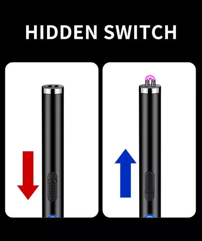 Outdoor Portable Pulse Ignition Gun, Gas Stove Candle BBQ Cooking Kitchen Double Arc Lighter, USB Electronic Lighter.