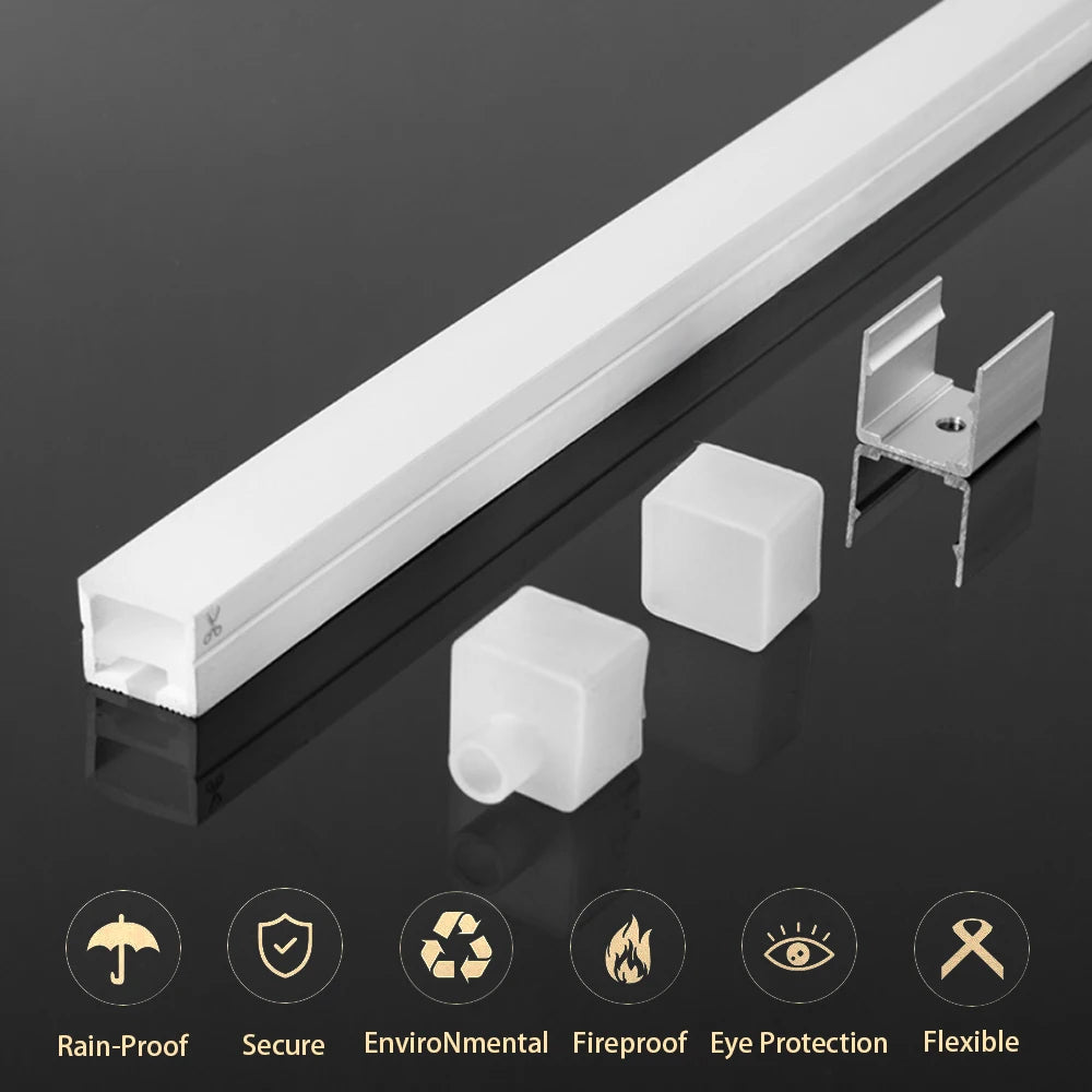 Neon LED Silicone Tube Flexible Soft Light For SK6812 WS2812B WS2811 DIY Holiday Decoration Strip Bar Lighting Tape Waterproof.