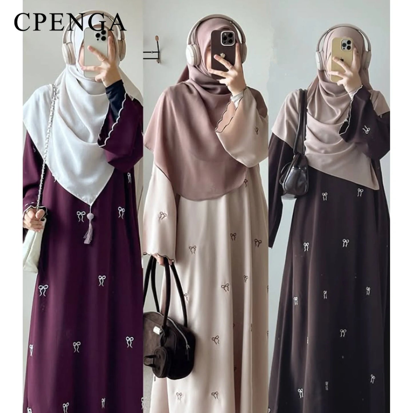 Luxus Dubai Schmetterling Stickerei Abaya Muslimische Frauen Modest Kleid Islamischen Femme Urlaub Outfit 2025, Mode Türkei Kaftan Robe.