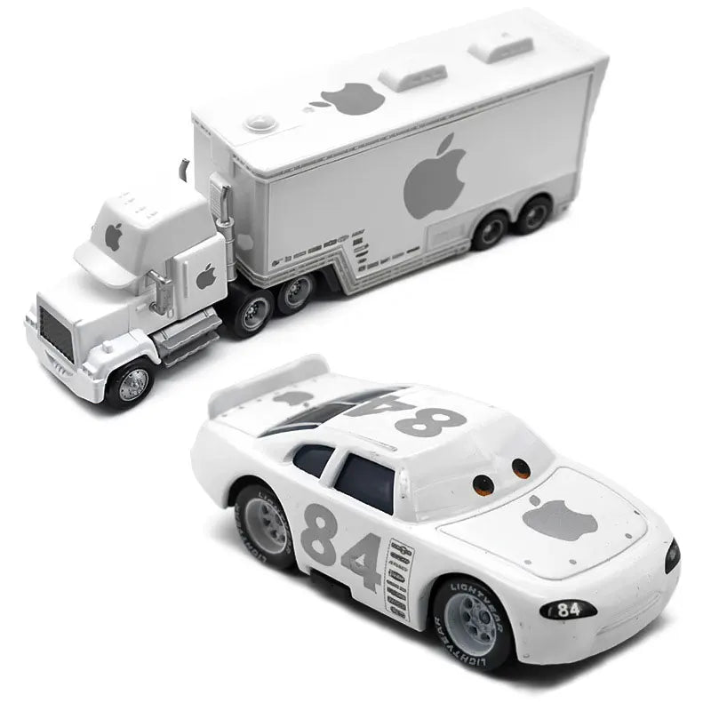 Disney Pixar Cars 2 3 Lightning McQueen Mack Uncle Jackson Storm Car Truck 1:55 Diecast Vehicle Metal Toys Gift for Children
