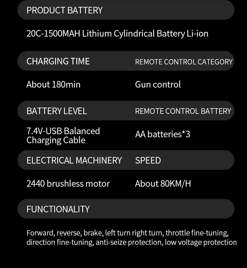 Teeggi 4WD 2.4G RC Drift Car 80KM/H 1:14 High Speed Off-Road Racing Car Brushless 3S Remote Controller Car Truck Toy For Gift