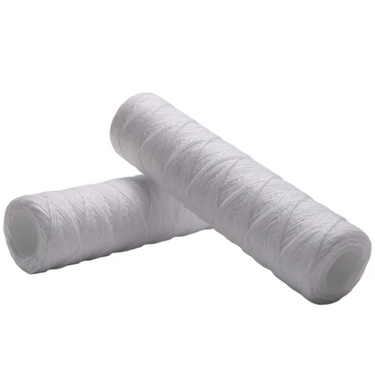 A01V-5 Micrometre 10 X 2.5 Inch String Wound Sediment Water Filter Cartridge Whole House Sediment Filtration, Universal Replacem