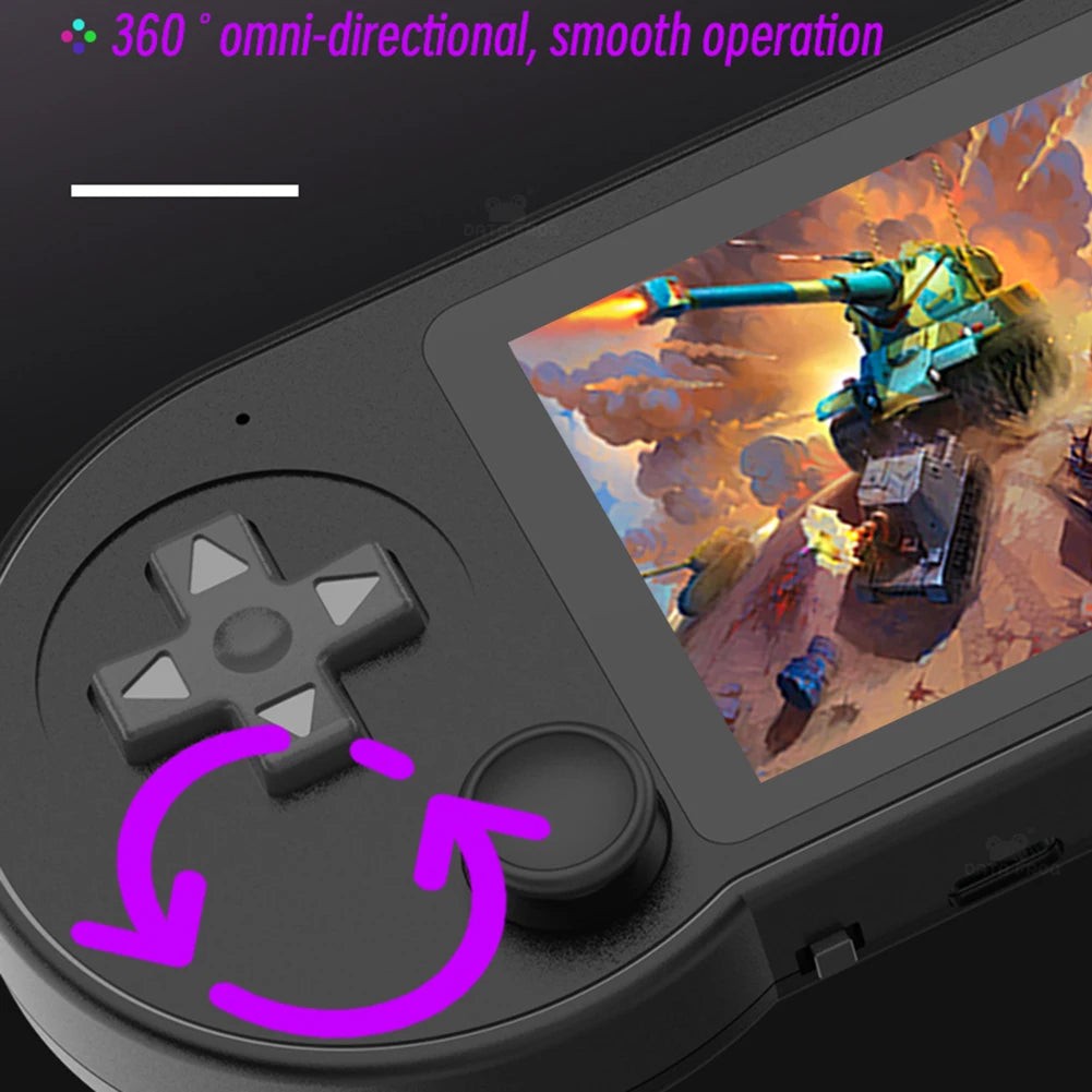 3 Inch Handheld Game Console With Rocker Classic Game Console Player Comfortable Grip Type-C Charging Birthday Gift for Children.